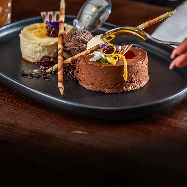 Dessert menu at The Inn On The Lake