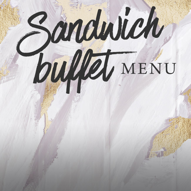 Sandwich buffet menu at The Inn On The Lake