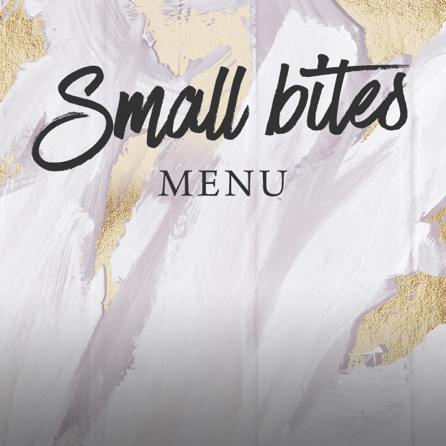 Small Bites menu at The Inn On The Lake 